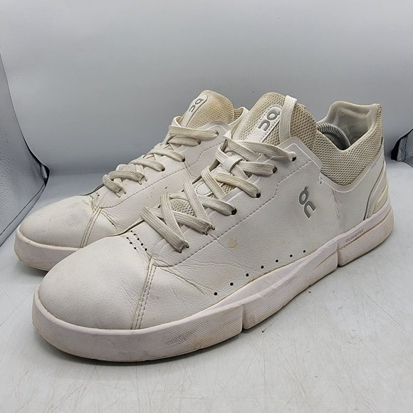 On Cloud The Roger Advantage Mens 12 White Tennis Sneaker Shoes Casual Comfort - Picture 4 of 12